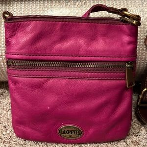 Purple Fossil Crossbody